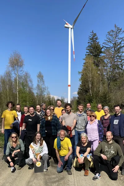 Besuch eines Windparks bei Kassel